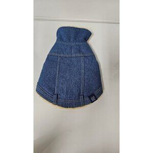 Gap Pet blue denim shearling jacket designed for dogs. Size XS